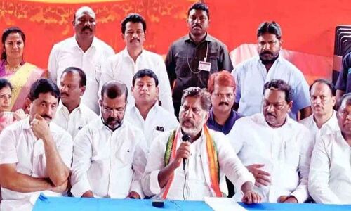 Mallu Bhatti Vikramarka, CLP leader, criticizes government for not taking action against Amit Shah’s comments in Hyderabad.