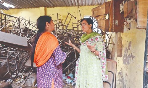 MCD school receives surprise visit from Atishi