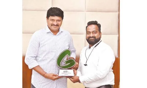 MP Santosh receives Green Ribbon Champion Award for environmental advocacy