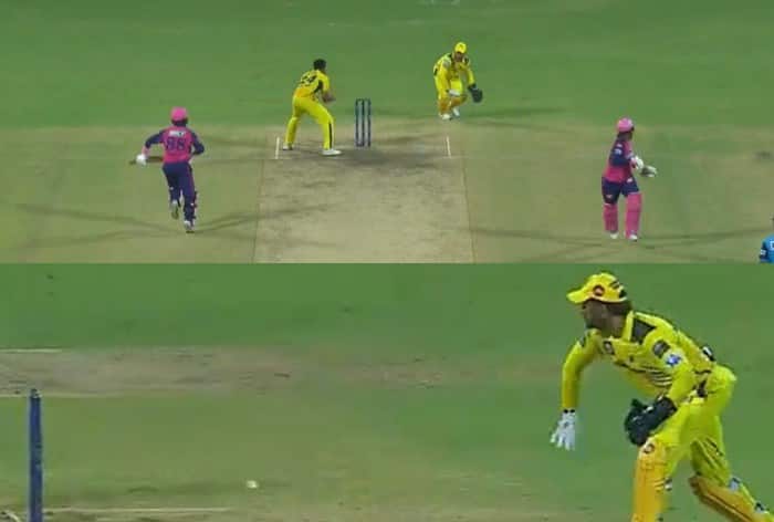 MS Dhoni’s No-Look Back Flick Runout in CSK vs RR IPL 2023 Match at Chepauk Goes Viral: A Highlight of the Game
