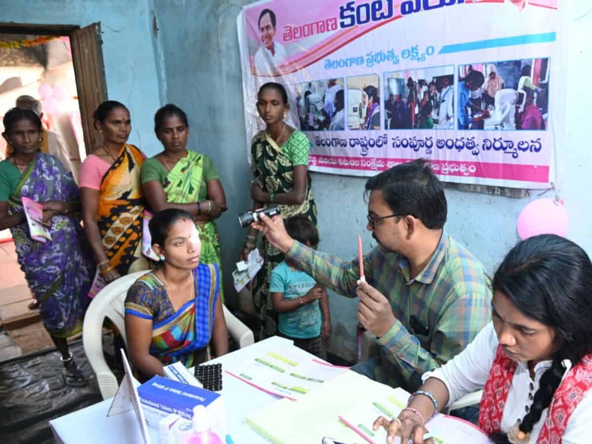 One Crore People Screened as Telangana’s ‘Kanti Velugu’ Program Concludes