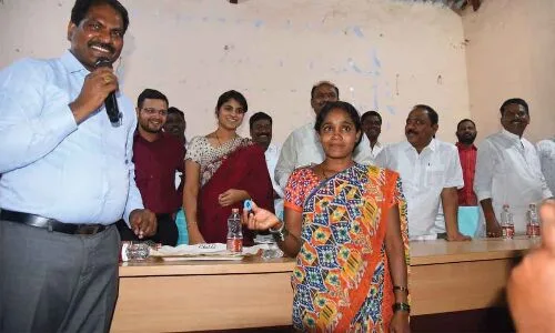 Physically Challenged Individuals Receive 39 2BHK Houses from Gadwal DC Valluri Kranti