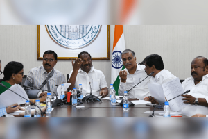 Review Meeting Conducted in Hyderabad Prior to Unveiling of Ambedkar Statue