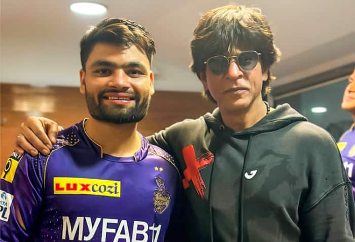 Shah Rukh Khan, KKR Co-Owner, Congratulates Rinku Singh for Leading Kolkata to a Thrilling Victory over Gujarat Titans in ‘Jhoome Jo Rinku’ Match.