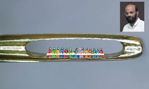 The miniature marvel of Warangal: Da Vinci’s ‘Last Supper’ recreated in a needle’s eye