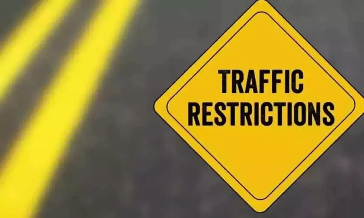 Today, Traffic Restrictions in Different Areas of Hyderabad City