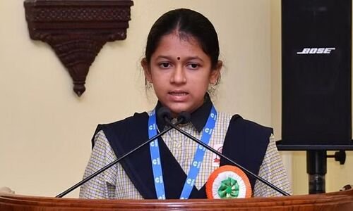 Udupi Girl Wins First Prize in Essay Contest and Presents Views to President