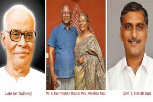 Vandita & Rammohan of Rural Development Foundation receive Yuddhavir Foundation Memorial Award in Hyderabad