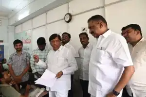 Vinod Kumar Assumes Role of Teacher in Karimnagar, Engages Youth in Exam Discussions