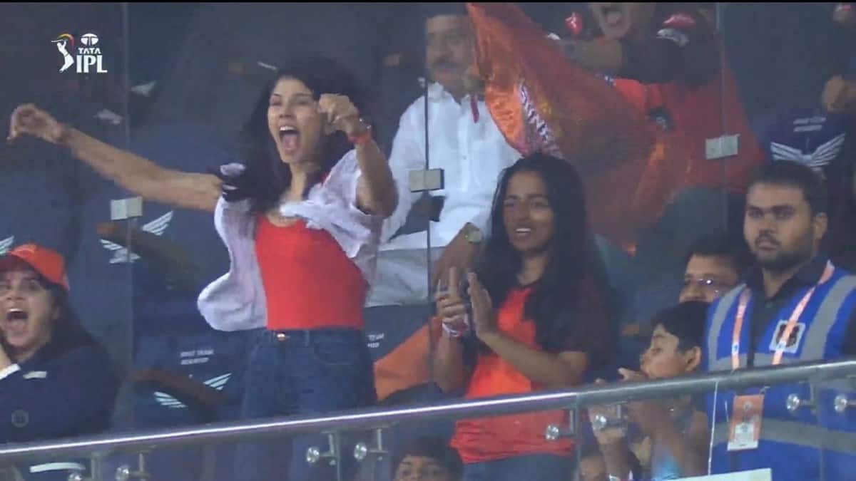 Viral Video of Kavya Maran’s ‘Jump in Joy’ Pics During LSG vs SRH IPL 2023 Match: Watch Here