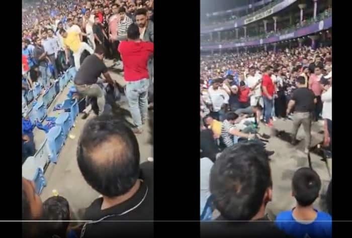 WATCH: Viral Video Captures Fans of DC and SRH Fighting During IPL 2023 Match in New Delhi