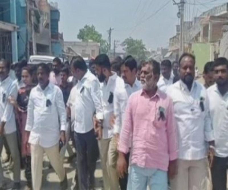 YSRCP Protest Rally Against Arrest of YS Bhaskar’s Reddy by CBI Targeting Family