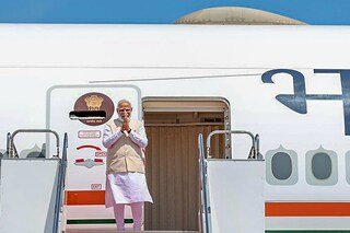 After concluding his visit to Japan for the G7 Summit, PM Modi departs for Papua New Guinea.