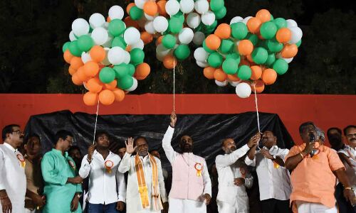 Bandi Sanjay Kumar remarks on K Chandrashekar Rao’s catchphrase “Pilo Telangana-Pilao Telangana” in Hyderabad.