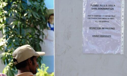 Begumpet: Minimum Rs 500 expenditure required for Rs 2000 note in Hyderabad