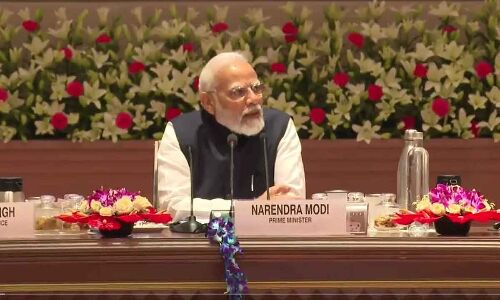 Bharat Rashtra Samithi reports that ten Chief Ministers also missed the NITI Aayog Meeting in Hyderabad.