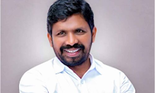 BRS Erolla Srinivas says Ambedkar was not given the honor of having Parliament named after him due to his Dalit identity in Hyderabad.