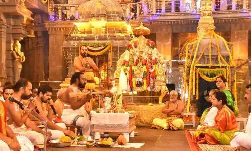Celebrations of Lakshmi Narasimha Jayantyutsavam Commences in Yadadri