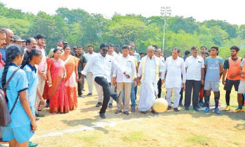 CM Cup-2023 Launched by Puvvada in Khammam