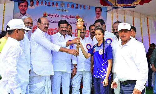 CM Cup-23 tournament inaugurated by Prashant Reddy in Nizamabad