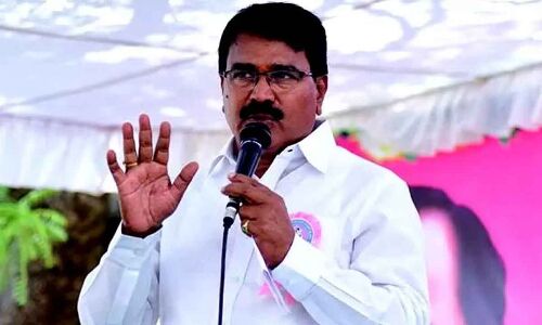 Congress blamed by Minister Niranjan for Palamuru Rangareddy project neglect