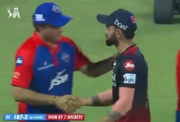 DC vs RCB Match: Heartwarming Handshake Moment Between Sourav Ganguly and Virat Kohli Goes Viral in IPL 2023