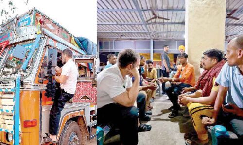 Drivers’ ‘Mann Ki Baat’ heard by Rahul Gandhi in New Delhi