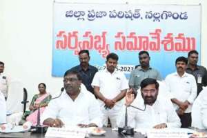 Energy Minister G Jagadish Reddy urges farmers in Nalgonda to accelerate crop cultivation.
