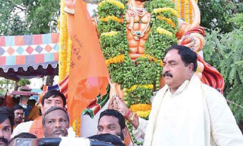 Errabelli Dayakar Rao, Minister of Warangal, urges for religious harmony.