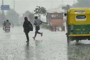 Flight diversions & train delays reported due to thunderstorms and heavy rainfall causing paralysis in Delhi.