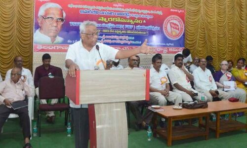 Former MLC Vithapu Balasubramaniam claims NCF to be a threat to national unity in Nalgonda.