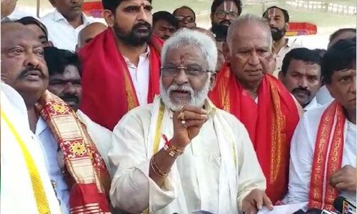 Foundation stone for Tirumala temple in Karimnagar laid by YV Subba Reddy