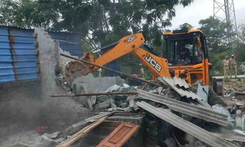 Illegal Constructions Demolished by HMDA in Hyderabad