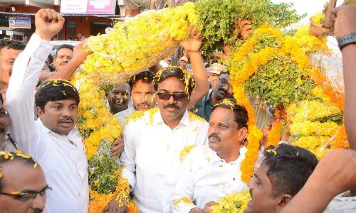 Journalists honor Puvvada Ajay Kumar in Khammam