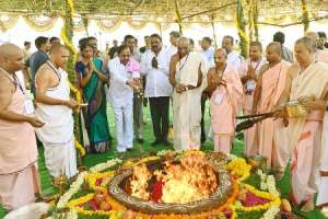KCR Commences Construction of HKM Heritage Tower and Pledges Rs 25 Crore Donation.