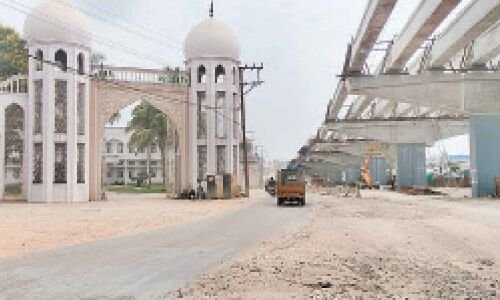 Madarsa Arch causes impediment to the Shivrampally Bridge construction in Rangareddy