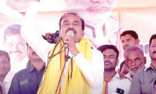 Mahasabha of MLA Eatala Rajender held in Shadnagar, Rangareddy