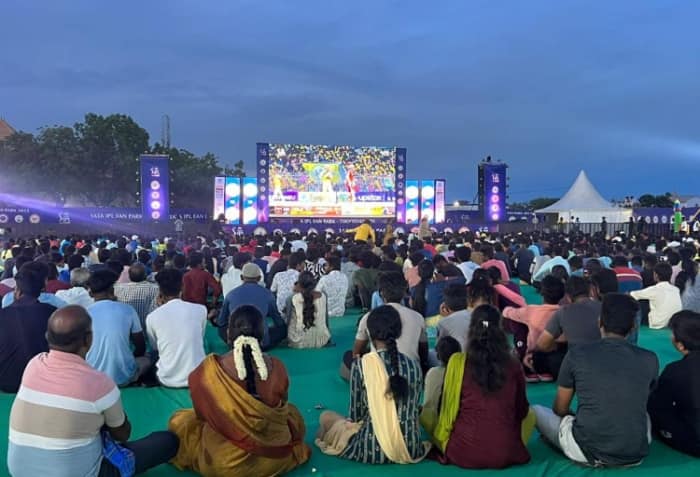 Massive Crowds Gather at IPL Fan Parks Across the Nation to Catch the Action