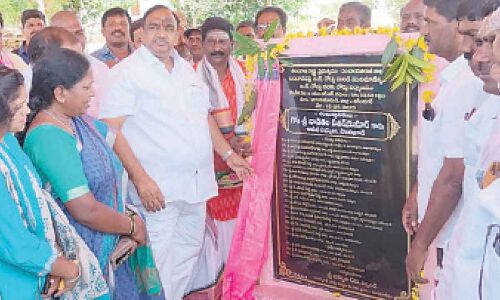 MLA Vodithala Satish Kumar says villages in Karimnagar are progressing under CM K Chandrasekhar Rao's regime.