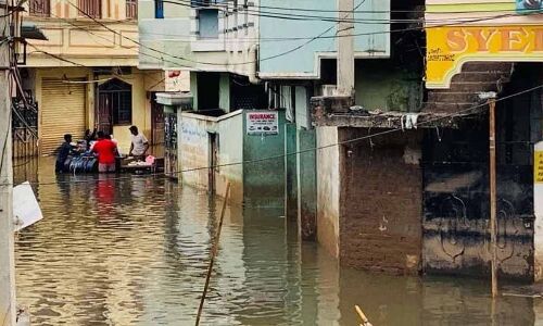 Nala works in Falaknuma flagged for slow progress by residents in Hyderabad.