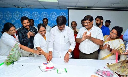 Nurses hailed as the heirs of Mother Teresa by Vemula Prashanth Reddy in Nizamabad