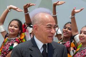 On his first state visit to India, the King of Cambodia has arrived.