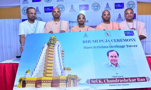 On May 8, Bhumi Puja to be held for Hare Krishna Heritage Tower in Hyderabad