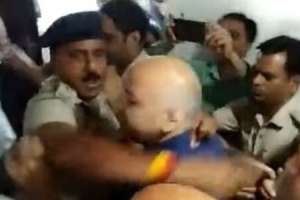 Police in Delhi issue clarification following Kejriwal’s video showing officers mistreating Sisodia.