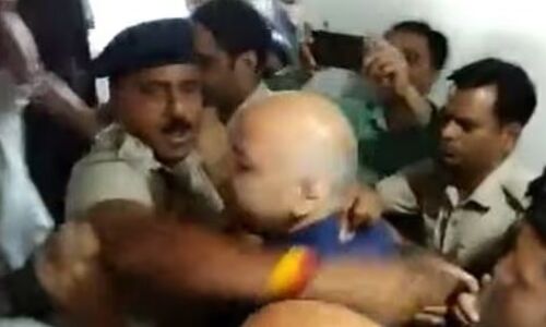 Police in Delhi issue clarification following Kejriwal’s video showing officers mistreating Sisodia.