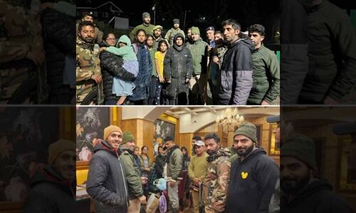 Police rescue lost family from Telangana in Gulmarg, J&K.