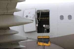 Possible rewritten title: South Korean Faces Up to 10 Years in Prison for Opening Plane Emergency Exit Door and Getting Arrested