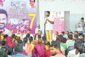 Postcard Campaign Conducted for ‘Basti Nidra’ Programme in Hyderabad