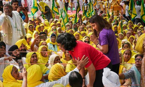 Protesting grapplers receive support from BJP’s Vij