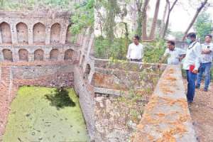Restoration of 30-year-old stepwell in Falaknuma bus depot to bring back its former glory in Hyderabad.